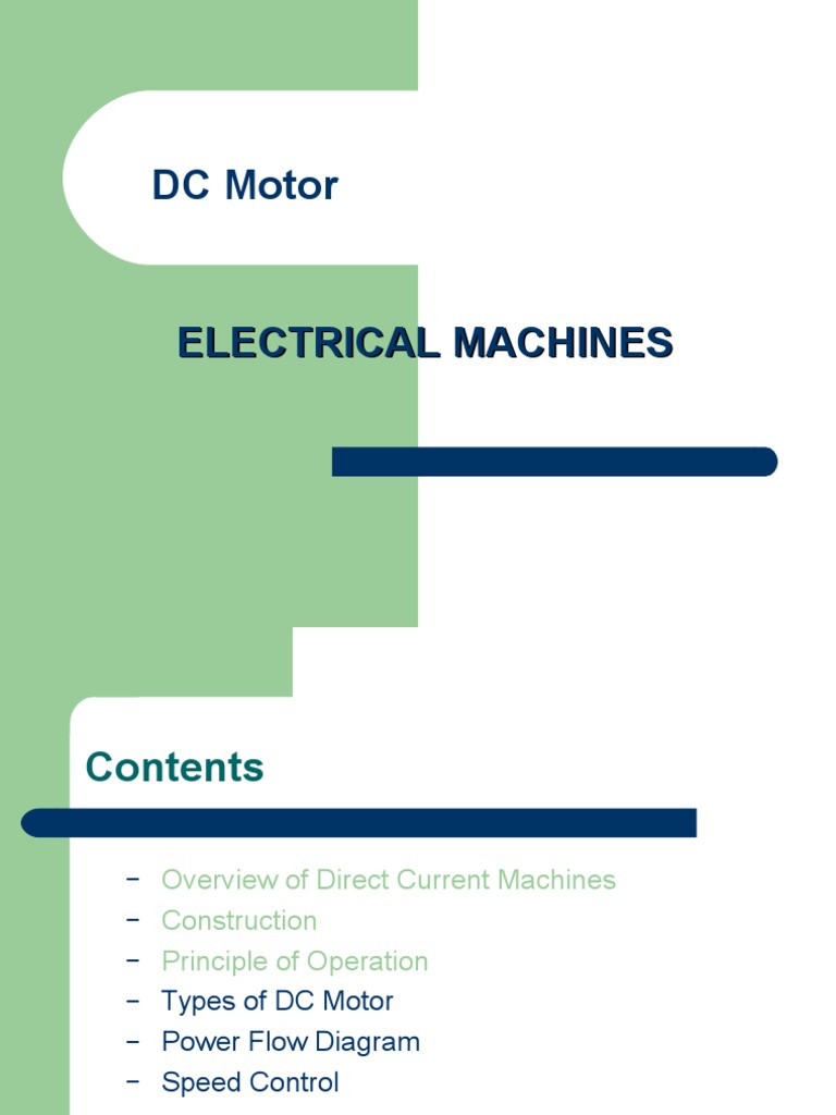 Dc Motor Pdf Electric Motor Magnetic Devices