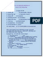 Test of English Module-3