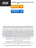 Download Programming for Embedded Systems Dreamtech Software Team PDF by SudeepSah SN320875524 doc pdf