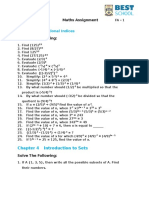 Rational Indices: Maths Assignment