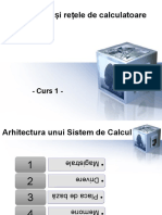 Arhitecturi Și Rețele de Calculatoare - Curs 1