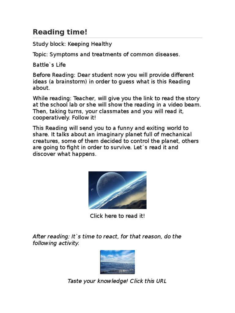 Reading Time!: After Reading: It's Time To React, For That Reason, Do ...
