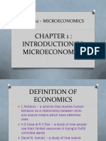 Chapter 1 Introduction To Microeconomics