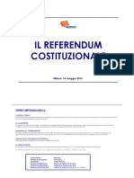 Sondaggio Referendum Costituzionale 16/05/2012