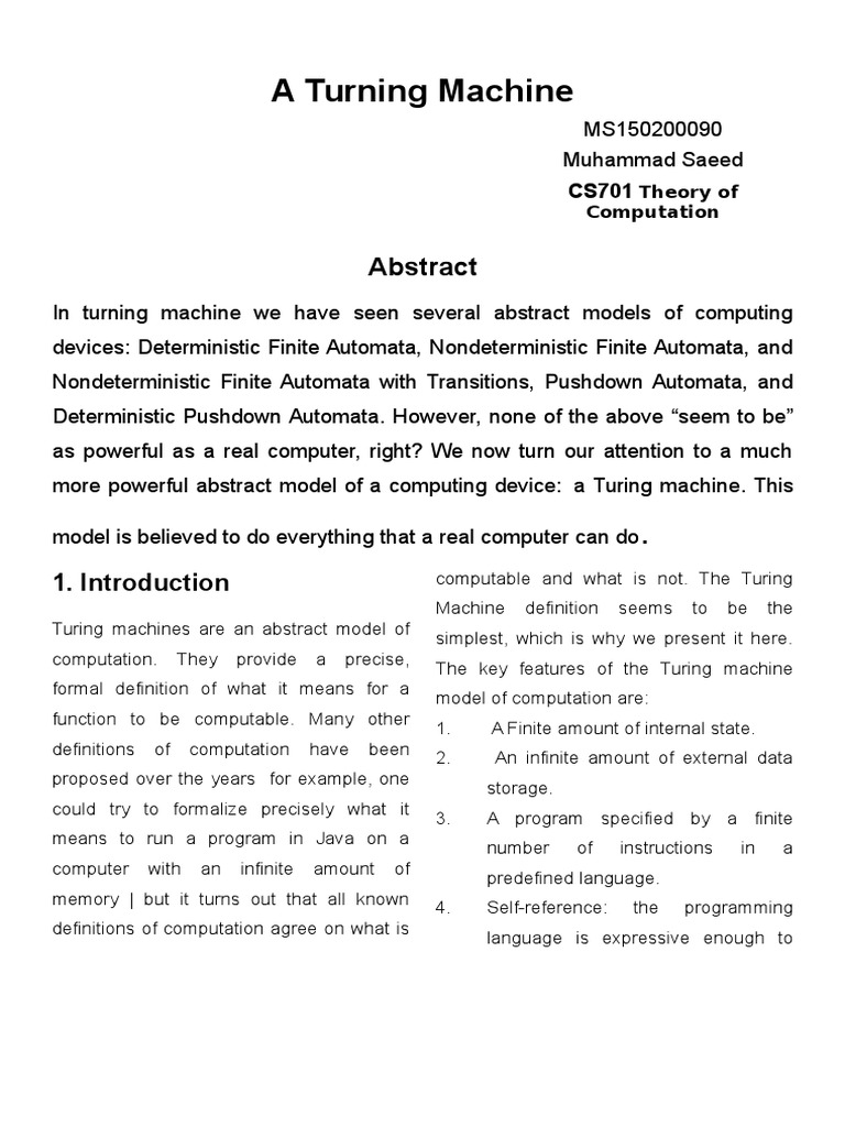 Turing Machines Explained | PDF | Machining | Metalworking