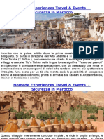 Nomade Experiences Travel & Events - Sicurezza in Marocco