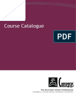 2016 Consepsys Course Catalogue