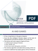 Introduction to Artificial Intelligence -Lecture 4