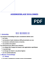 assemblages avec des boulonnes