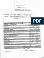 Summer Competency Form