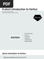 A Short Introduction To Vertica