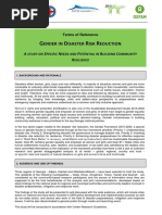 Terms of Reference Gender in DRR Study -ToR