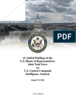 House Report on CENTCOM Intelligence