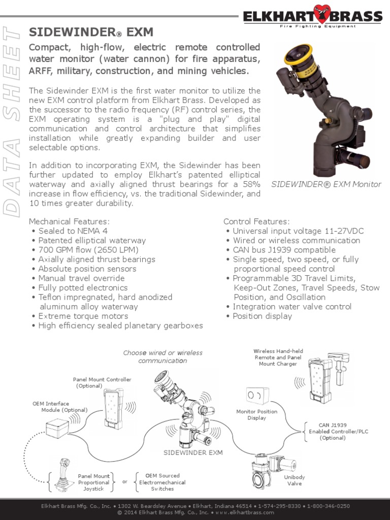 Compact, High-Flow, Electric Remote Controlled Water Monitor | PDF ...