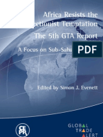 Africa Resists the Protectionist Temptation The 5th GTA Report A Focus on Sub-Saharan Africa