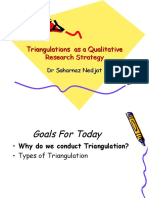 Triangulations As A Qualitative Research Strategy