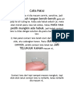 Cara Pakai Lens