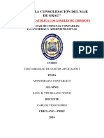 Contabilidad de Costos Aplicados I - Monografia Contable II PDF