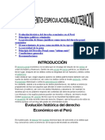 Evolución Histórica Del Derecho Económico en El Perú