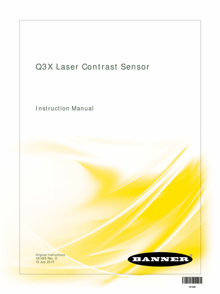 Cảm biến lazer 300mm Q3XTBLD-Q8 BANNER