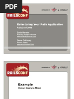 Refactoring Your Rails Application Presentation