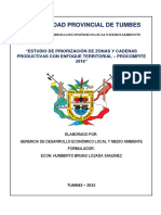 Estudio de Priorización de Zonas y Cadenas Productivas - Municipalidad Provincial de Tumbes