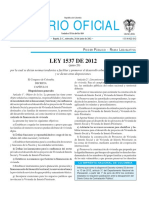 Ley 1537 de 2012