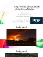 Modeling Potential Erosion Effects of the Sherpa Wildfire using the RUSLE