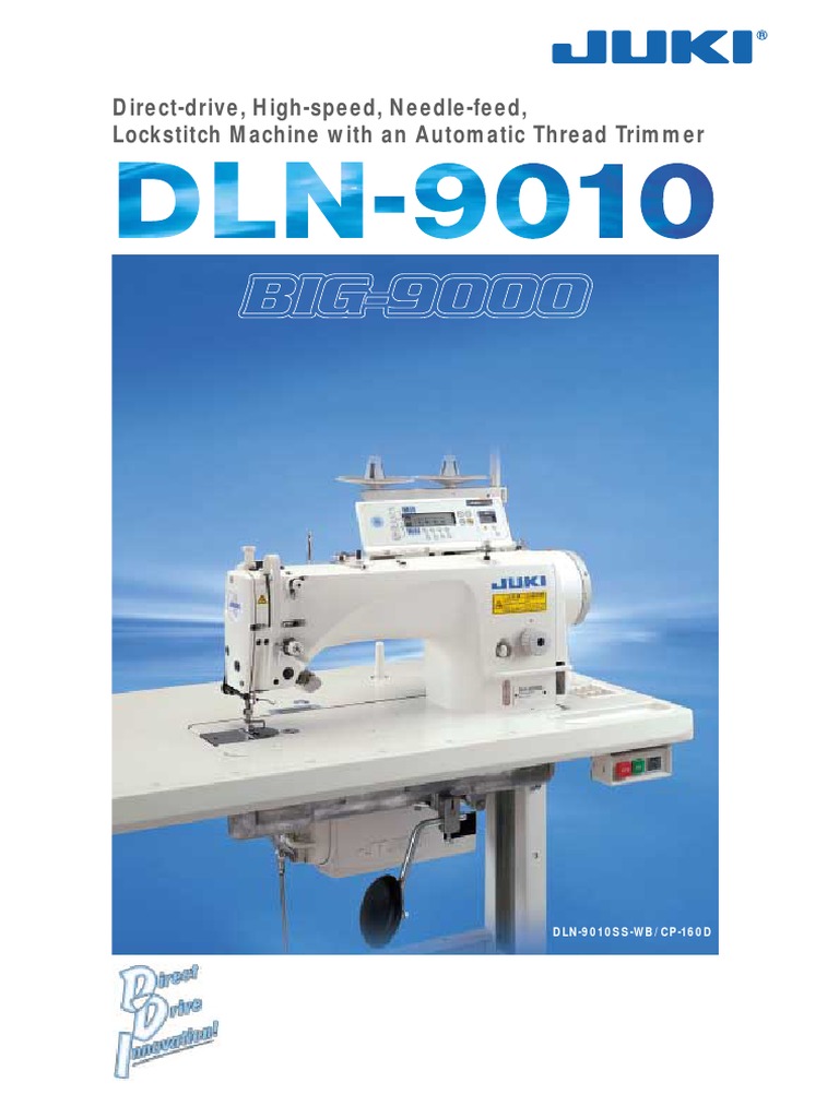 Juki DLN-9010 | PDF | Sewing Machine | Manufactured Goods