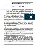 Assessing Music Performance - Issues and Influences PDF