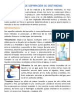 QUIMICA: Separación de Mezclas 