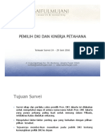 Pemilih Dki Dan Kinerja: Petahana