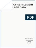 Theory of Settlement Village Data: KM .Preeti Soni 1130100399 Sec-B B.Arch