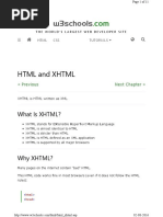 HTML and Xhtml