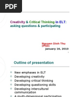 Download Creativity  Critical Thinking in ELT by ptmthien SN32098347 doc pdf