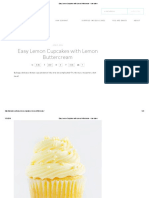 Easy Lemon Cupcakes With Lemon Buttercream