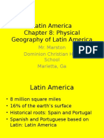 Latin America Chapter 8: Physical Geography of Latin America