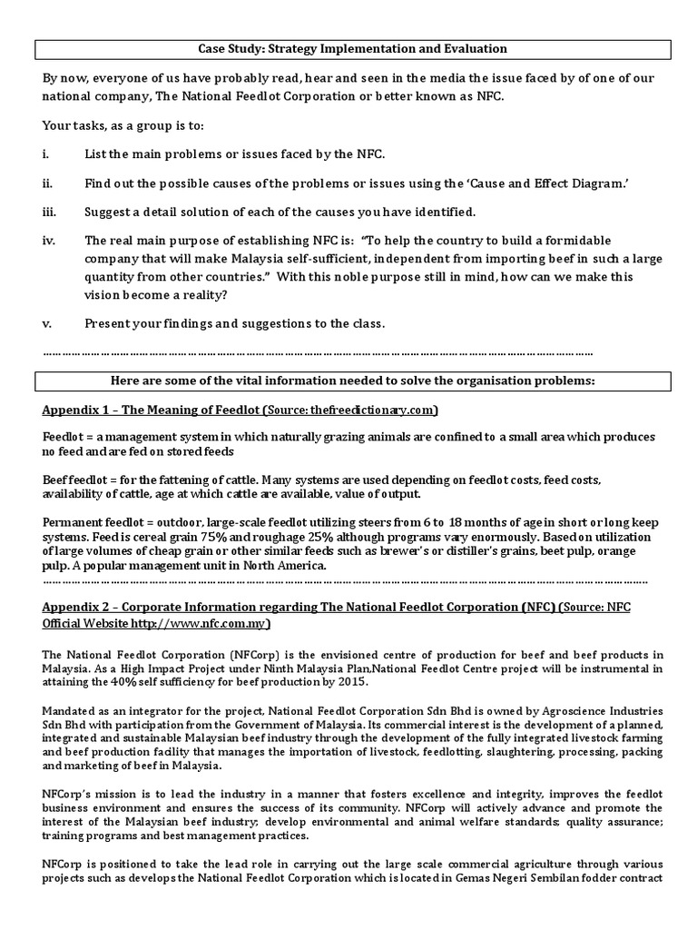 Case Study - Strategy Implementation and Eval | PDF | Agriculture | Loans