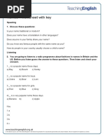 Names - Worksheet With Key: Speaking 1. Discuss These Questions