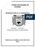 Universidad Autonoma de Chiapas: Introducción A La Linguistica