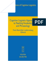 Cognitive Linguistic Approaches to Teaching Vocabulary and Phraseology