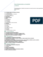 Programa de La Materia Introducción A La Filosofía