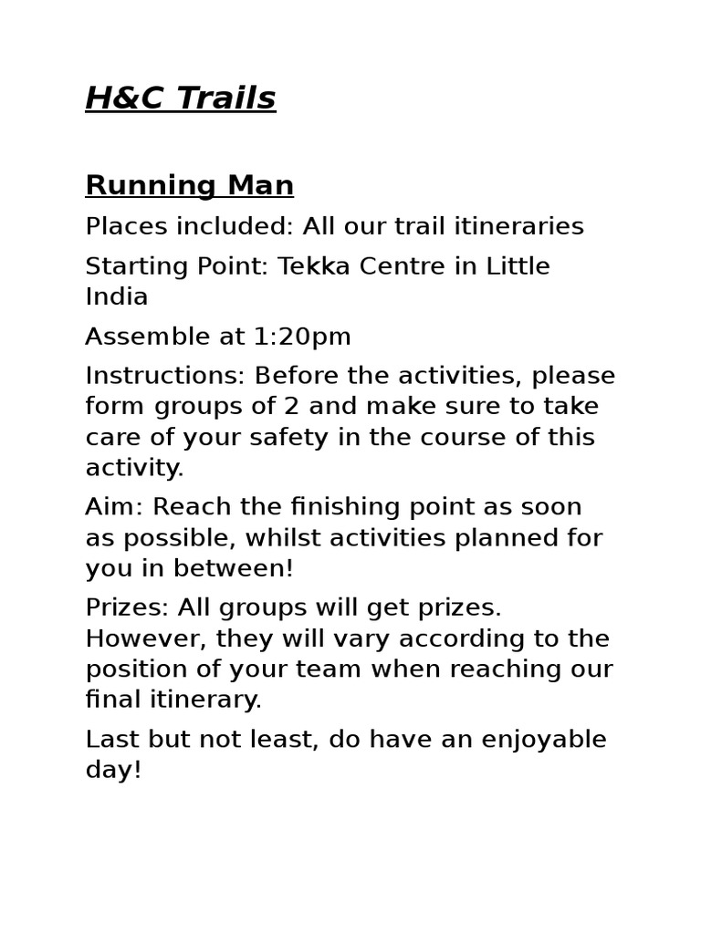 Running Man | PDF | Cooking, Food & Wine | Religion & Spirituality