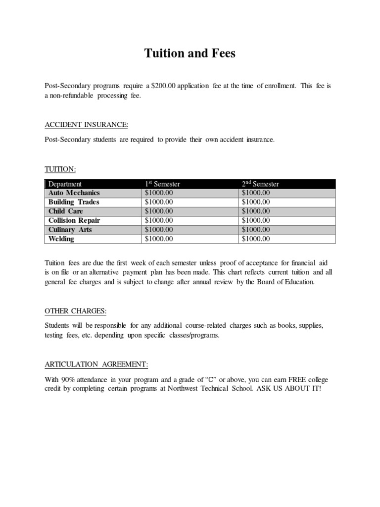 Tuition and Fees | PDF