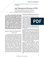 Efficient Energy Management Routing in WSN