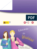 Guia de Educando en Igualdad.Guía para el alumnado. Instituto de la Mujer