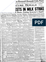 Milk Strike, August 1933