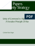 Unity of Command in Afghanistan - A Forsaken Principle of War - Ian Hope (SSI 2008)