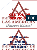 Semana 14. Innovacion y Tecnología en Empresas de Servicio