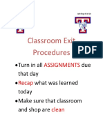 Act 3 Exit Procedures